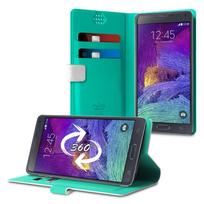 Puro Uniwallet Bi-Color universalus 360° pasukamas atverčiamas dėklas su kortelių skyreliais, XXL, baltas