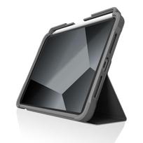 STM Dux Plus sustiprintas dėklas su Apple Pencil laikikliu, skirtas iPad mini 7 (2024) / mini 6 (2021), MIL-STD-810G, juodas