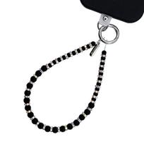 Crong Phone Charm dekoratyvinis telefono dirželis su universaliu dėklo adapteriu, „Midnight Beads“