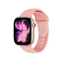 Crong Liquid dirželis, skirtas Apple Watch 38 / 40 / 41 / 42 mm, lašišos rausvas