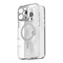 Moshi iGlaze MagSafe dėklas, skirtas iPhone 16 Pro Max, „Luna Silver“ spalvos