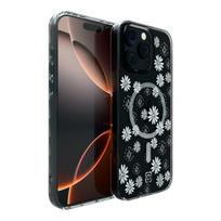 Incipio Forme dėklas su MagSafe, skirtas iPhone 16 Pro Max, „Ditzy Floral Silver“ rašto