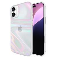 Case-Mate Soap Bubble dėklas, skirtas iPhone 16 Plus, vaivorykštinis