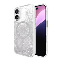 Case-Mate Waterfall MagSafe dėklas, skirtas iPhone 16, sidabro spalvos