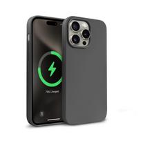 Crong Color Cover Magnetic MagSafe dėklas, skirtas iPhone 15 Pro, titano spalvos
