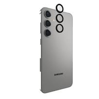 Case-Mate Aluminum Ring Lens Protector apsauginis kameros lęšių stiklas, skirtas Samsung Galaxy S24+, juodas