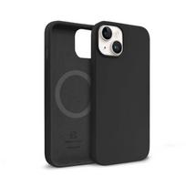 Crong Color Cover Magnetic dėklas, skirtas iPhone 14 Plus, suderinamas su MagSafe, juodas