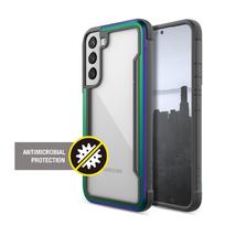 X-Doria Raptic Shield Pro dėklas, skirtas Samsung Galaxy S22+ 5G, su antimikrobine apsauga, vaivorykštinis