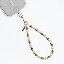 Crong Phone Charm telefono riešo dirželis su universaliu dėklo adapteriu, „Modern Pearls“