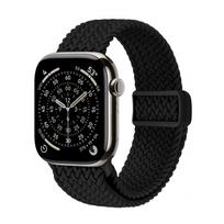 Crong Wave Band pintas Apple Watch dirželis, 44/45/46/49 mm, juodas