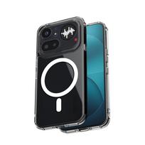 Crong Hybrid Clear Magnetic MagSafe dėklas, skirtas Nothing Phone 4a Pro, skaidrus