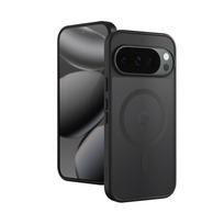 Crong Hybrid Matte Magnetic MagSafe dėklas, skirtas Google Pixel 10 Pro XL, juodas