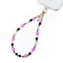Crong Phone Charm dekoratyvinis telefono dirželis su universaliu dėklo adapteriu, „Chic Beads“