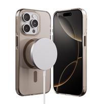 Crong Clear MAG Pro MagSafe dėklas, skirtas iPhone 15 Pro, dykumų smėlio spalvos