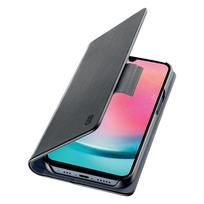Cellularline Book Case atverčiamas dėklas, skirtas Samsung Galaxy A25 5G, juodas