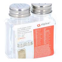 Alpina stiklinių druskos ir pipirų indelių rinkinys, 2 vnt.