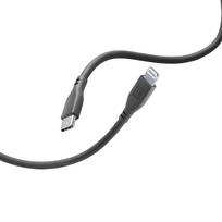 Cellularline Soft Cable USB-C–Lightning laidas su MFi sertifikatu, 1,2 m, juodas
