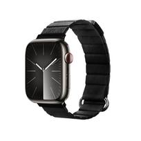 Crong Eclipse magnetinis eko odos dirželis, skirtas Apple Watch 44 / 45 / 46 / 49 mm, juodas