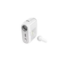 WEKOME S28 Pop Digital Series Bluetooth 5.3 TWS belaidės ausinės su įkrovimo dėkle įrengtu projektoriumi ir 5 projektoriaus skaidrėmis, baltos