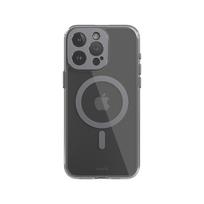 Moshi iGlaze MagSafe dėklas, skirtas iPhone 15 Pro Max, skaidrus su „Meteorite Gray“ spalvos detalėmis