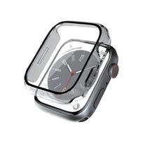 Crong Hybrid Watch Case apsauginis dėklas su integruotu stiklu, skirtas Apple Watch 41 mm, skaidrus