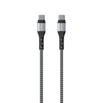 Energizer Ultimate C521CKSL USB-C–USB-C įkrovimo ir duomenų laidas, 2 m, sidabro spalvos
