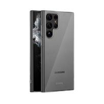 Crong Crystal Slim Cover dėklas, skirtas Samsung Galaxy S22 Ultra, skaidrus