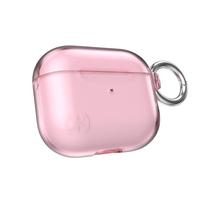Speck Presidio Clear dėklas, skirtas Apple AirPods 3, su Microban antimikrobine apsauga, „Icy Pink“ spalvos