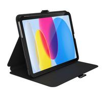 Speck Balance Folio atverčiamas dėklas, skirtas iPad 11" (2025) / 10.9" (2022), su Microban antimikrobine apsauga ir magnetine atrama, juodas