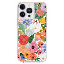 Rifle Paper Clear MagSafe dėklas, skirtas iPhone 14 Pro Max, „Garden Party Blush“ rašto