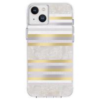 Case-Mate Pearl Stripes MagSafe dėklas, skirtas iPhone 14 Plus, dekoruotas perlamutru