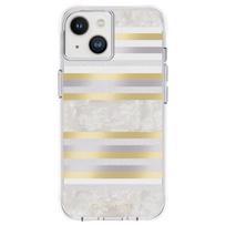 Case-Mate Pearl Stripes MagSafe dėklas, skirtas iPhone 14 / 13, dekoruotas perlamutru
