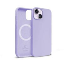 Crong Color Cover Magnetic dėklas, skirtas iPhone 14 Plus, suderinamas su MagSafe, violetinis