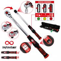 1/2" Dinamometrinis raktas su terkšle INFINITOOL 20-200 Nm, KS Tools