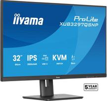 Iiyama ProLite XUB3297QSNP-B1 (80 cm (32 inches), black (matte), WQHD, IPS, USB-C Dock, KVM Switch, RJ45, 100Hz Panel)