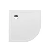 Dušo padėklas Laufen Platina, 90 × 90 cm kvadratinis, emaliuotas plienas (3, 5 mm), r=550 mm, plonas (30 mm), baltas, H2150086000401