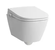 Pakabinamas unitazas su bidė funkcija Laufen CLEANET MEDA, tylus nuleidimas, Rimfree, plovimo ir džiovinimo funkcijos, šildoma sėdynė, nuotolinio valdymo pultas, Wi‑Fi, UV dezinfekcija, H604110000S002