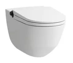 Pakabinamas unitazas su bidė funkcija Laufen CLEANET RIVA, Rimfree, sėdynė su SoftClose dangčiu ir QuickRelease mechanizmu, su jutikliniu nuotolinio valdymo pultu, H8206917650001