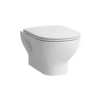 Pakabinamas unitazas Laufen Lua Basic, washdown, rimless, baltas, H8200814000001