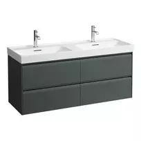 Pakabinama spintelė Laufen Meda, 4 stalčiai, 1285 × 450 × 515 mm, pilka (Traffic Grey), H4216440112661