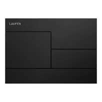Mygtukas Laufen INEO SKYLINE, su dviejų režimų nuleidimu, matinė juoda, H9001187160001