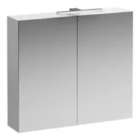 Veidrodinė spintelė Laufen Base, su LED apšvietimu, 2 durys, 70 × 80 × 19 cm, matinė balta, H4028021102601