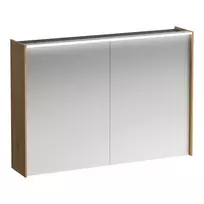 Veidrodinė spintelė Laufen Lani, su LED apšvietimu, 2 durys, 71 × 102 × 21 cm, ąžuolas, H4037921122671