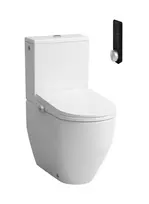 Unitazas su bidė funkcija pastatomas Laufen CLEANET PRO, Rimfree, plovimo ir džiovinimo funkcija, šildoma sėdynė, nuotolinis valdymas, Wi‑Fi ir mobilioji programėlė, UV dezinfekcija, H602890000S002