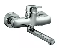 Praustuvo maišytuvas Laufen Citypro, nuo sienos, pasukamas snapelis, su tvirtinimais, HF500923100600