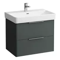 Vonios kambario spintelė Laufen Base, 2 stalčiai, (tinka praustuvui H810967), 52 × 67 × 44 cm pilka, H4023321102661