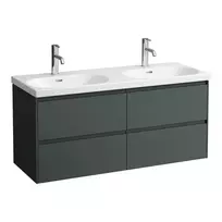 Vonios kambario spintelė Laufen Lani, 4 stalčiai, 118 × 45 × 52 cm (tinka praustuvui H814081), pilka, H4035741122661
