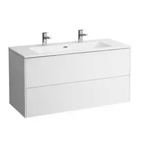 Vonios kambario spintelė Laufen Pro S, su praustuvu ir 1 stalčiaus organizatoriumi, 120 × 61 × 50 cm, matinė balta, H8649632601071