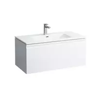 Vonios kambario spintelė Laufen Pro S, su praustuvu ir stalčių organizatoriumi, 100 × 50 cm, balta, H8609664631041