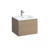 Vonios kambario spintelė Laufen Pro S, su praustuvu ir stalčių organizatoriumi, 60 × 50 cm, šviesus ąžuolas, H8609624791041